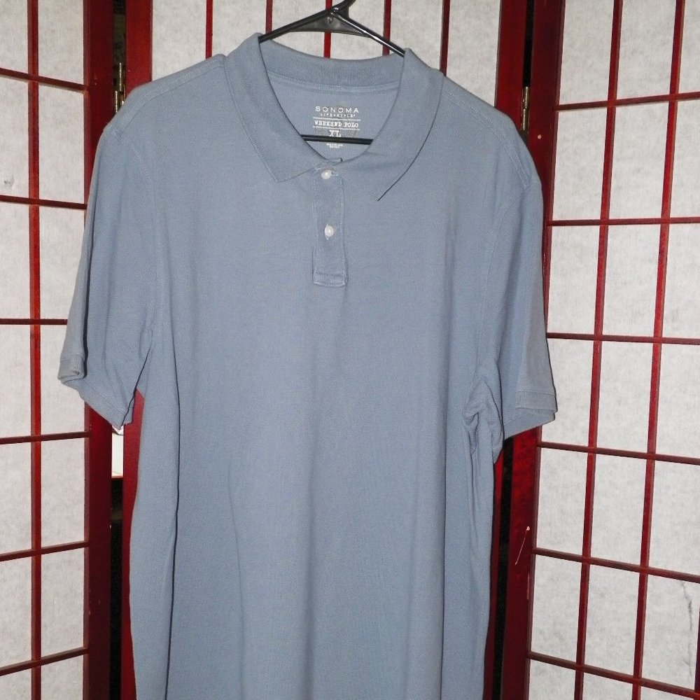 Sonoma Weekend Polo Shirt Gray - Picture 1 of 5
